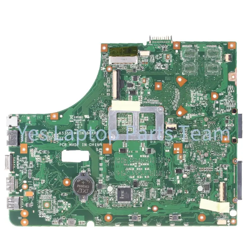 Testado Laptop Motherboard para Asus 60-n3cmb1300 Mainboard para K53sd K53e K53 A53e A53s X53s X53e P53 sem Cpu Hm65 Ddr3 - Imagem 4