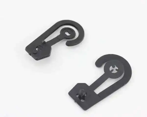 100PCS Kunststoff Display Haken Hemd Kleid Unterwäsche Socke Kleiderbügel Tasche Paket Stoff Header Haken Kleidung Schleife Schloss Kleiderbügel – Detail 4