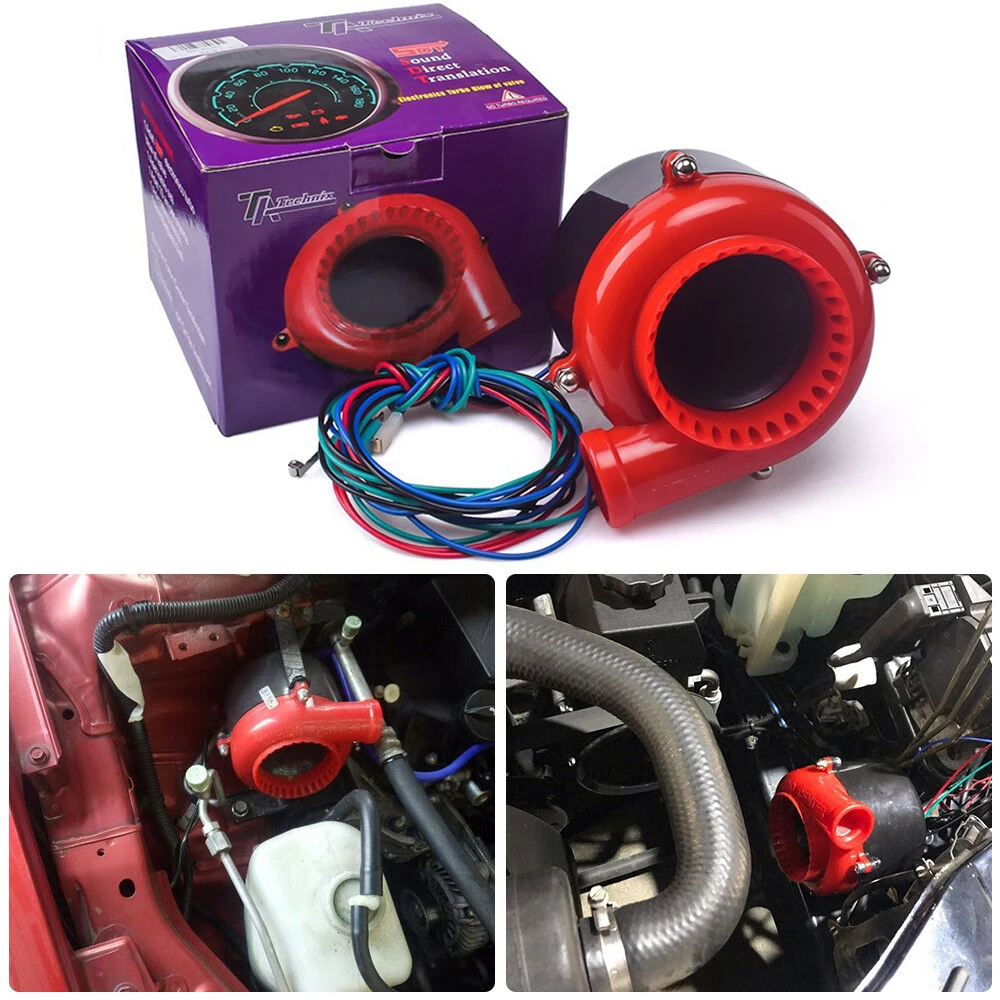 Fake Dump Valve Electronic Turbo – Car Sound Simulator, ABS Plastic, With Switch & Mounting Kit