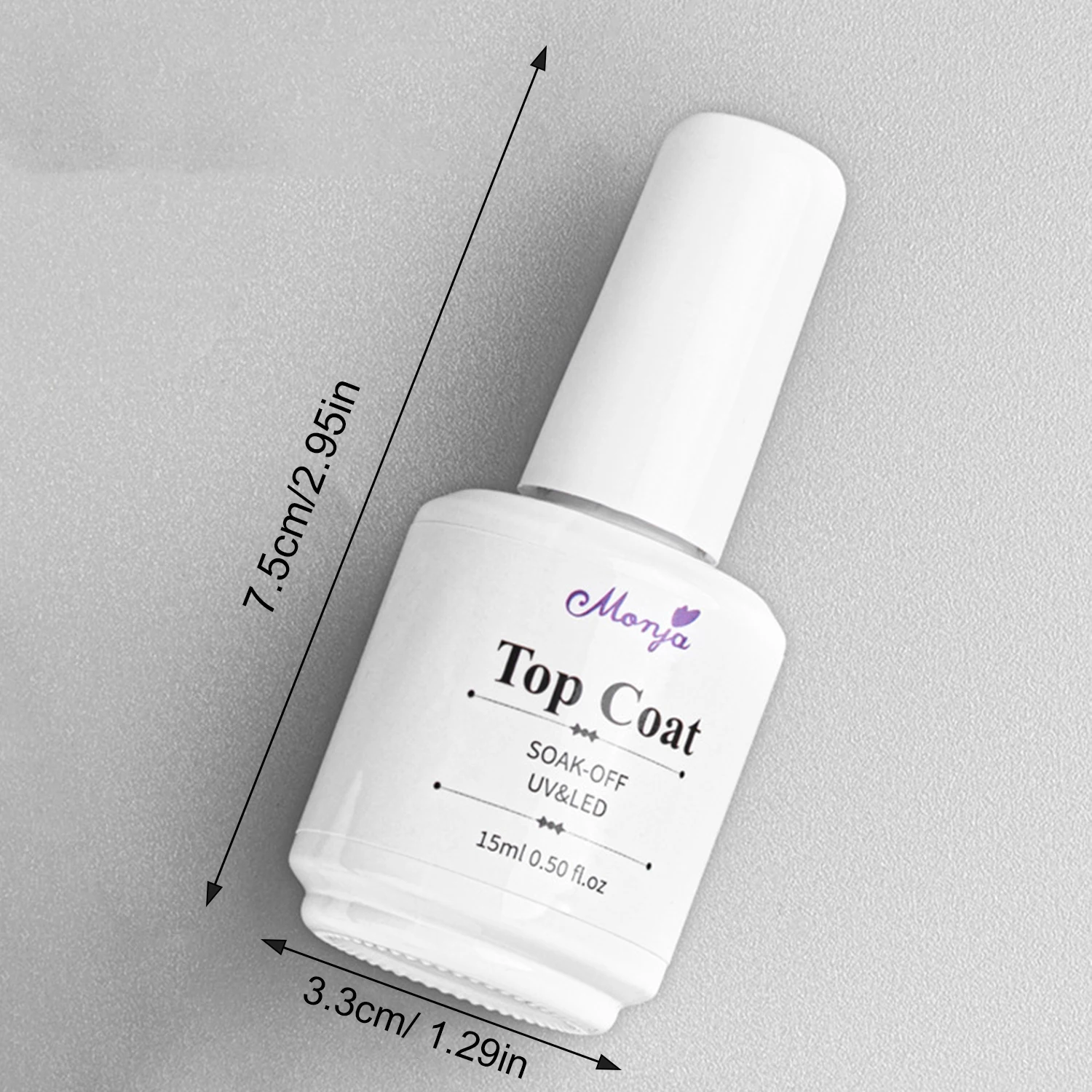 15ml Top Coat No Wipe For Gel Nail Polish Quick-drying Ultra Shiny Nail Gel UV LED Art Home and Salon DIY Manicure Tools