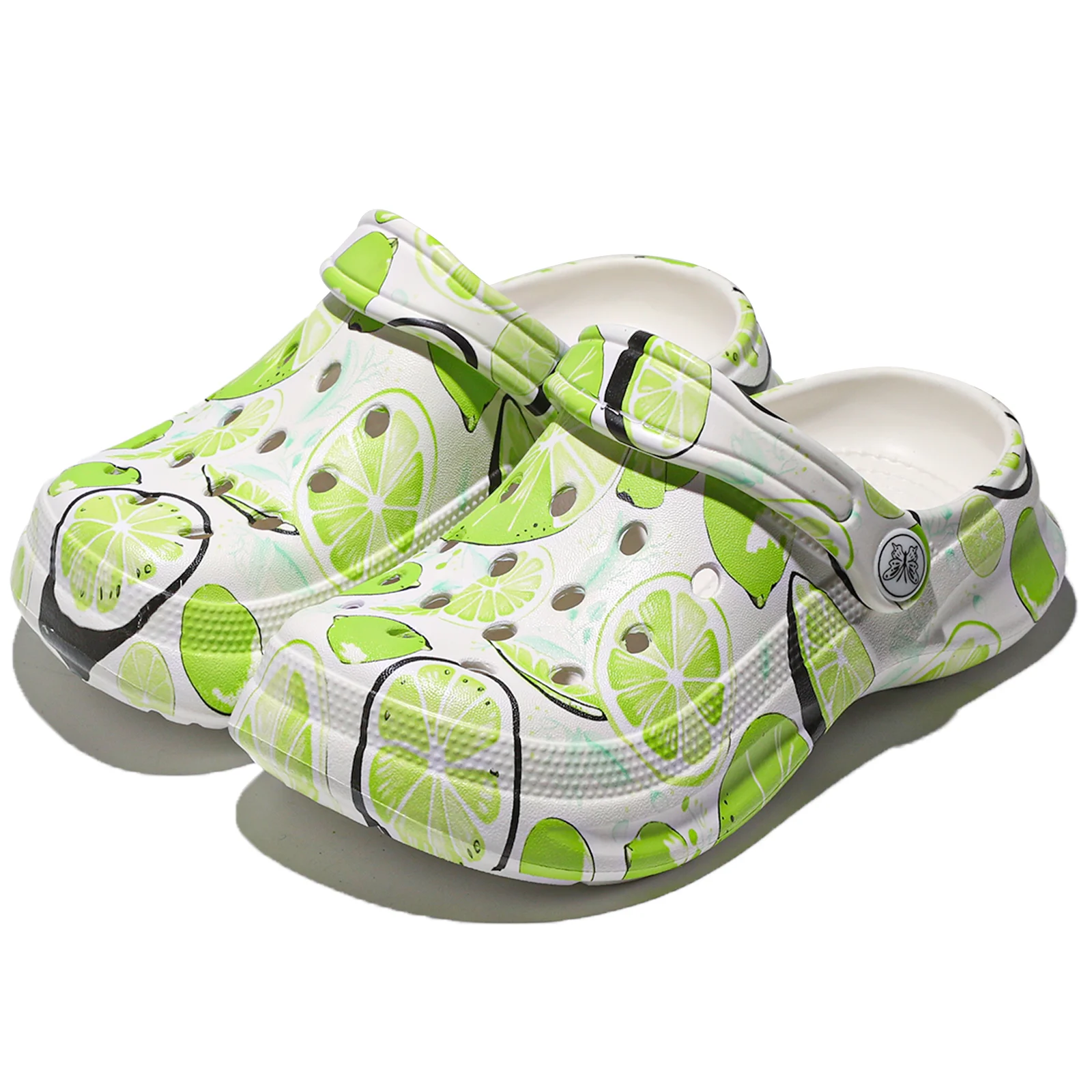 Kinder Slip-On Clogs Pantoletten Atmungsaktive Wasserdichte EVA Gartenschuhe Alltagsschuhe Batik-Muster Strandpantoffeln 168