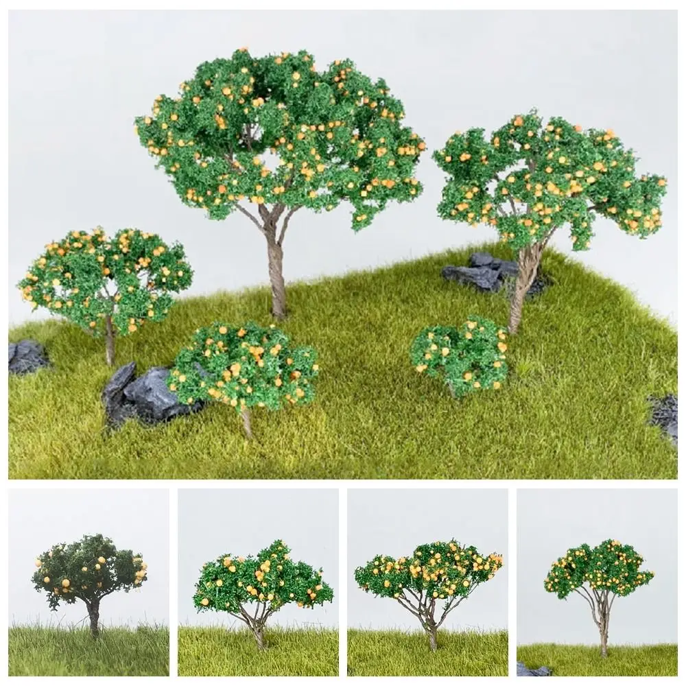 

Lifelike Miniature Fruit Trees Multi-size Sand Table Layout Scene Model Train Railroad Dollhouse Ornament