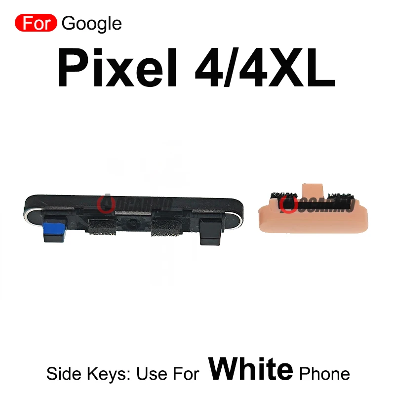 Side Button Keys Power On Off Volume Button Replacement Parts For Google Pixel 4 XL 4XL Black White Orange Phone