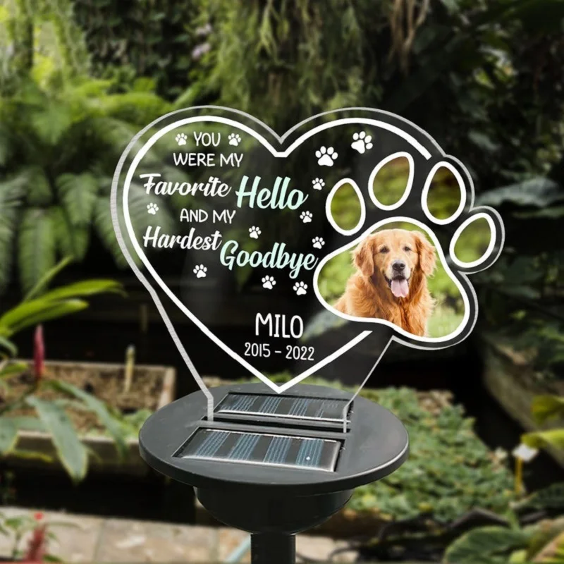 Pet Memorial Solar Night Light 4