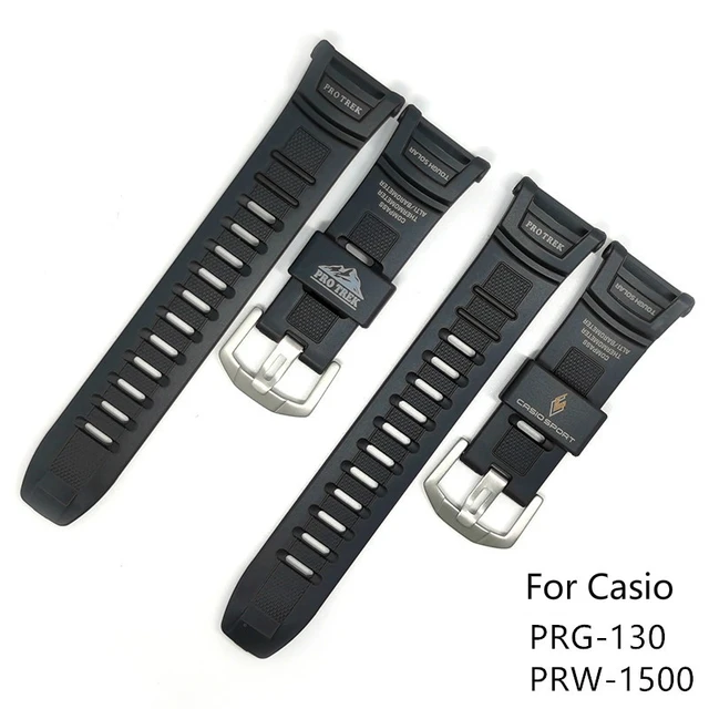 Rynke panden Pogo stick spring importere Watch Strap | Watch Band | Prw-1500 | Watchbands - Pin Buckle Rubber Watch  Band Casio - Aliexpress