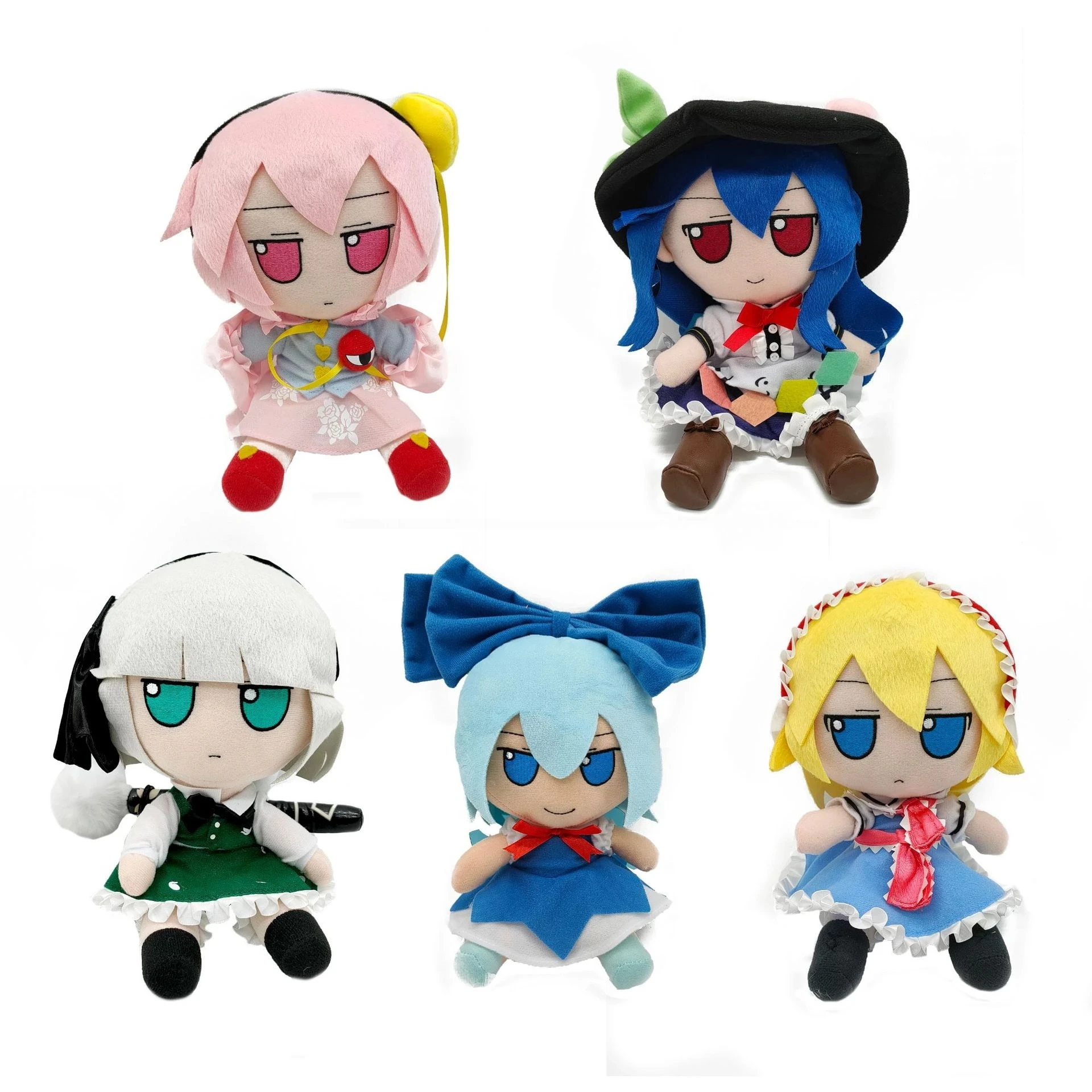 20cm Game Anime TouHou Project Fumo Cosplay Doll Plush Stuffed Toy Plushie Mascot Hinanawi Tenshi Cute Cartoon Figure Plush Doll