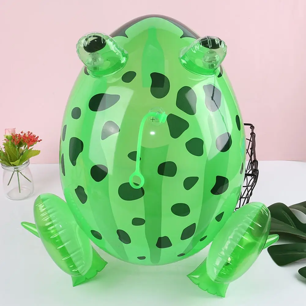 Cute Birthday Party Decor Gifts Kids Favors with Flashing Light Inflatable Toys Green Frog Blow Up Animal 2