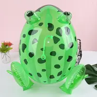 Cute Birthday Party Decor Gifts Kids Favors with Flashing Light Inflatable Toys Green Frog Blow Up Animal 2