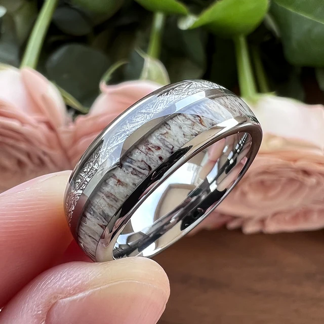 Anello Signore Degli Anelli In Carburo Di Tungsteno - Fede Matrimonio Oro, Con Incisione Bible - Foto 10