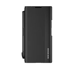 Luxury PU Leather Flip Cover with Pen Slot for Samsung Galaxy Z TriFold (Black)