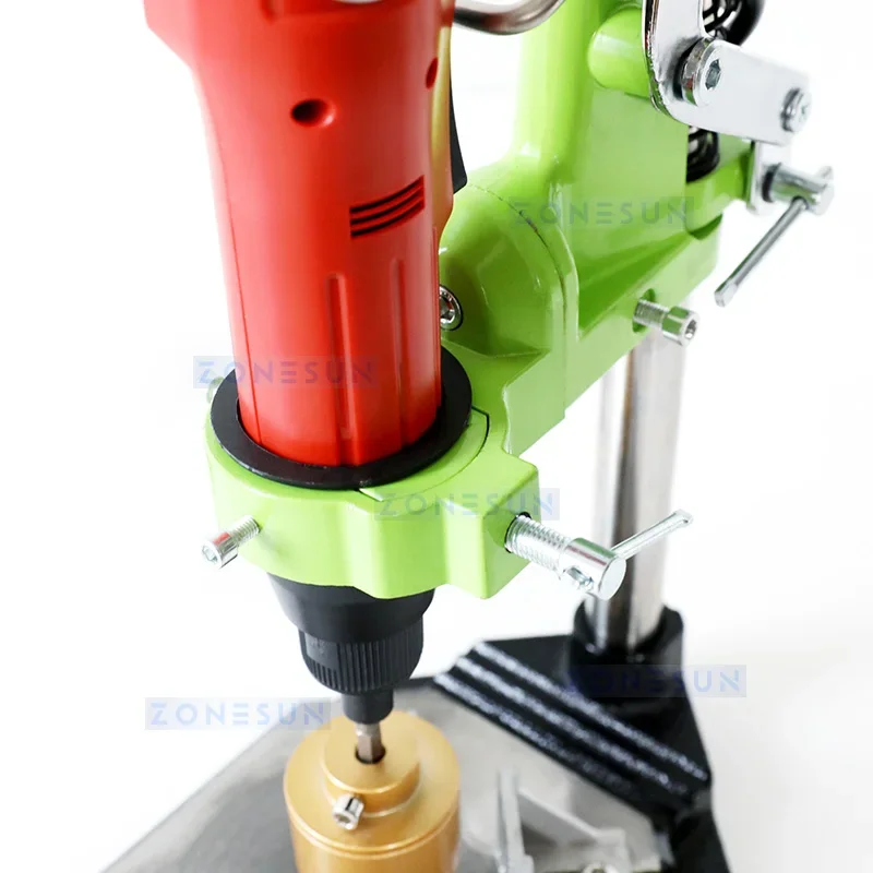 ZONESUN ZS-XG80W Manual Electric Capping Machine Bottle Capper for Plastic Bottles Nail Polish Juice Beverage 3