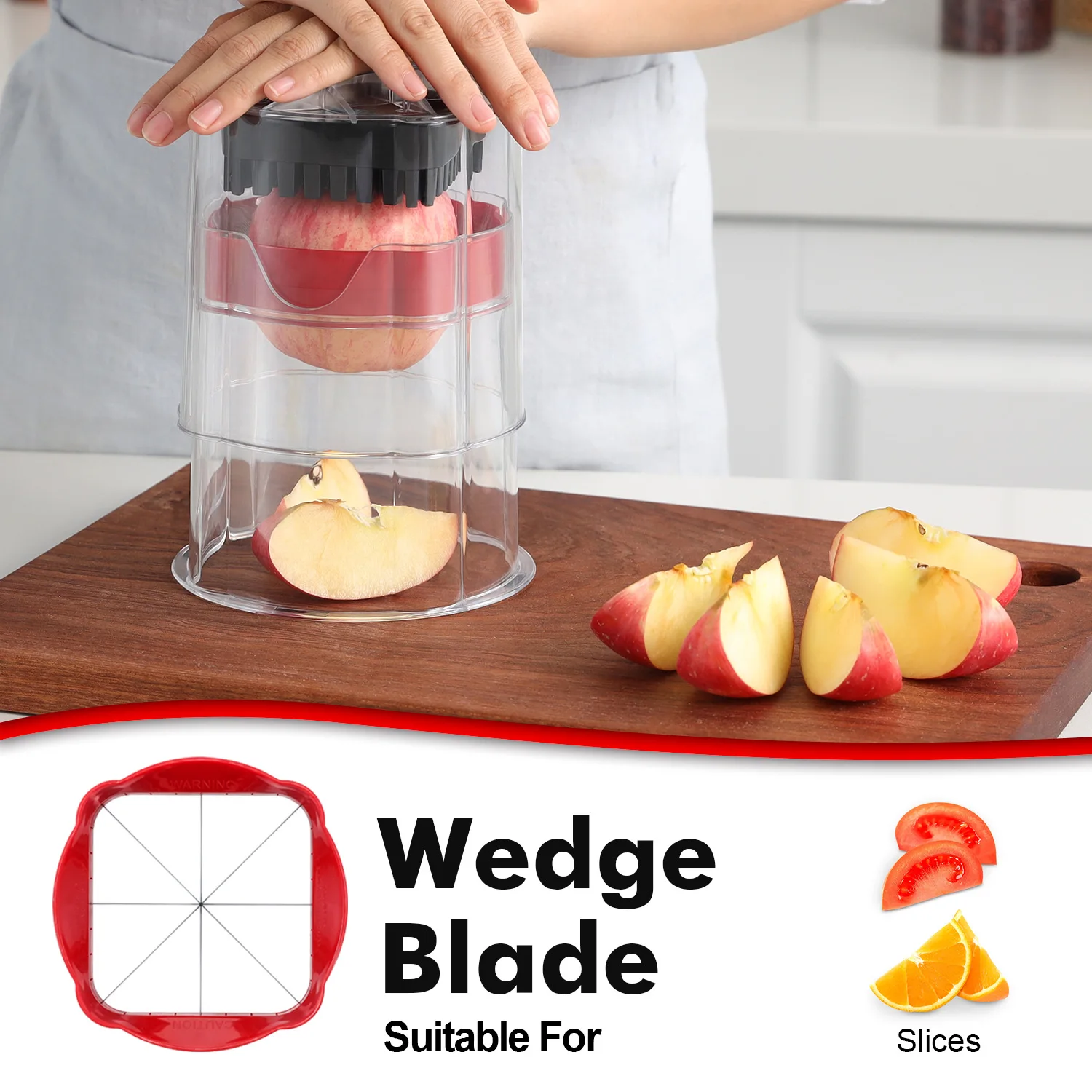 GDL Easily Cut French Fry Potato Cutter Onion Chopper Apple Dicer Slicer Stainless Steel Blades Manual Hand Vegetable Cutter
