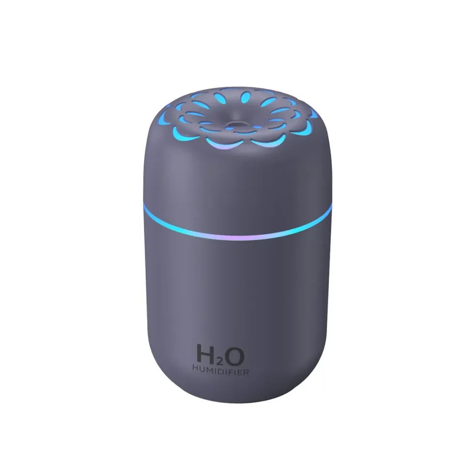 USB Mini Portable Air Humidifier Color Changing Mood Light Quiet 220ml Household Mute Hydrating Air Atomization Humidifie