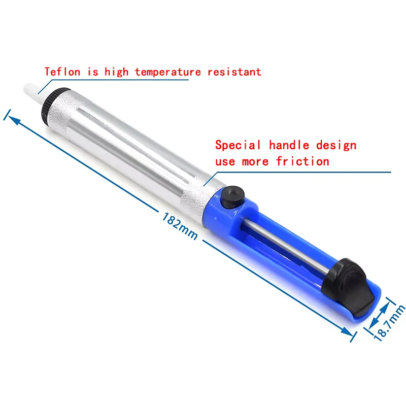 Aluminum Metal Desoldering Pump Suction Tin Gun