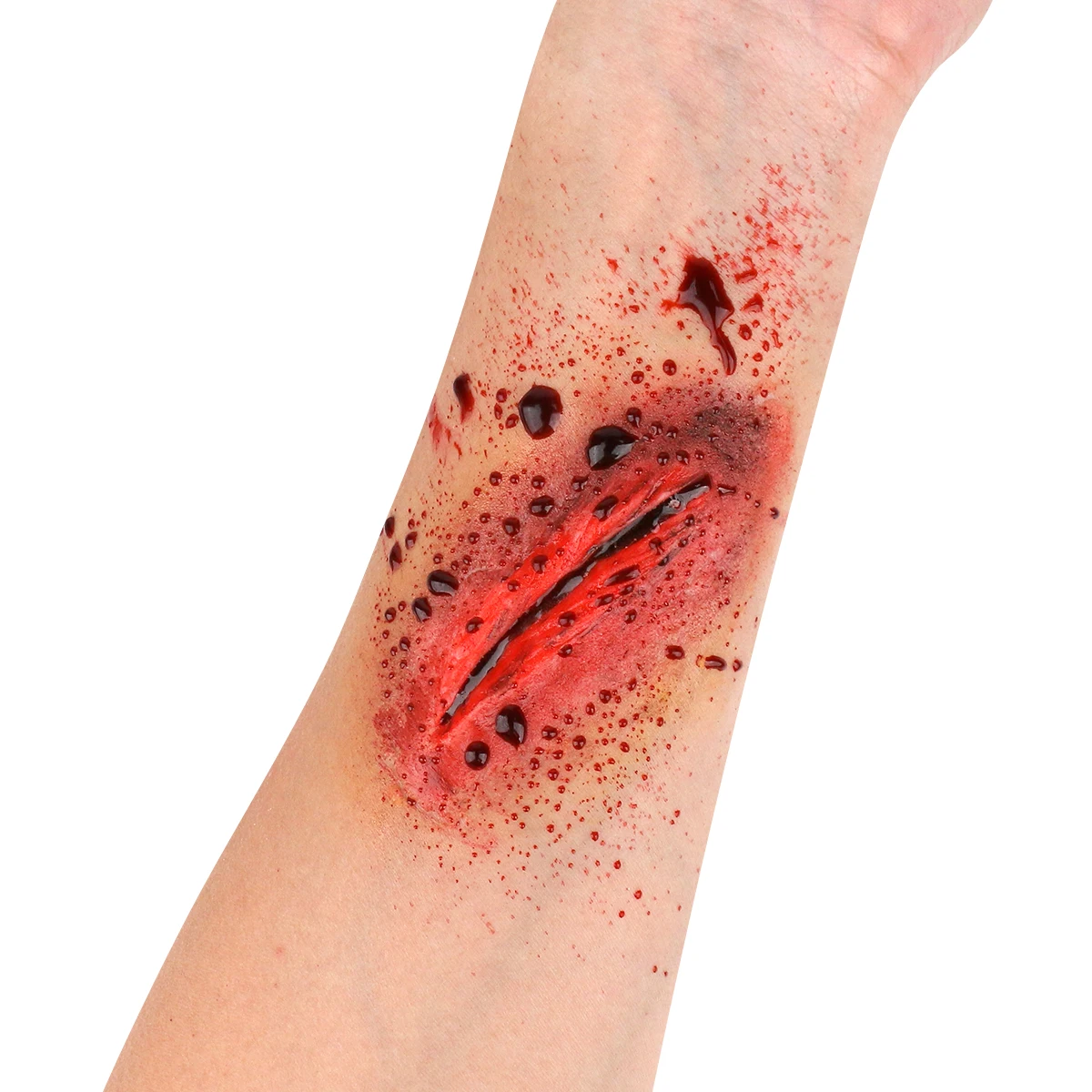Halloween Makeup Kit SFX Fake Blood Latex Set Wound Scar Wax 12 Color Face Paint Oil Face Pain 6