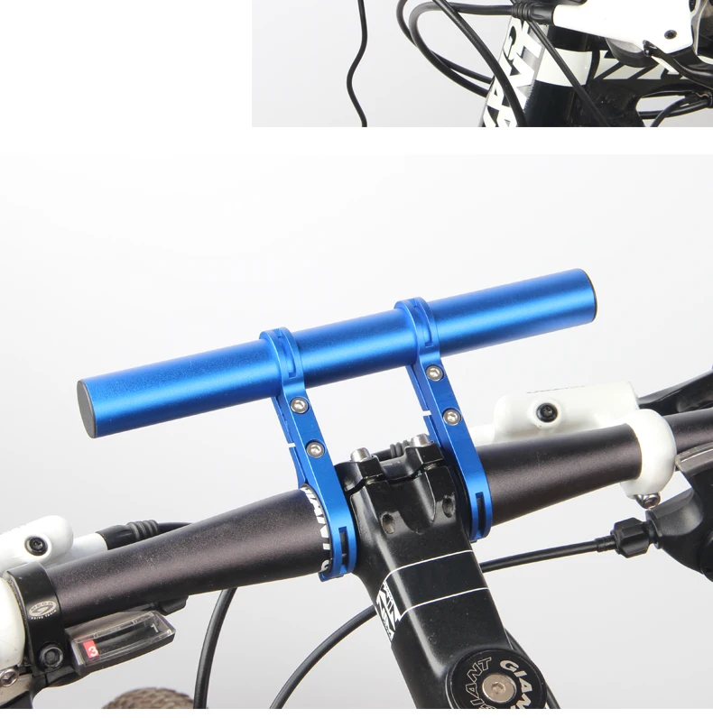 Elektrische Roller Lenker Extender Verlängerung Horn Licht Halterung Lenker Riser Adapter Fahrrad Lampe taschenlampe Zubehör – Detail 10