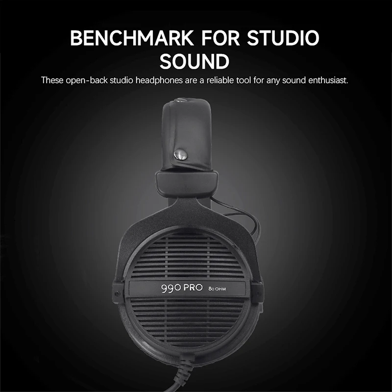 Beyerdynamic DT 990 Professional Open-Back Studio Monitor Headphones with High-Quality Sound for Mixing and Mastering 4