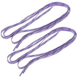 of Wide Shoe Laces Dual Layer Braid Extra Reinforced Tips Waxed Tip Design Suit for Ice Hockey Skate Hockey Shoe Lace