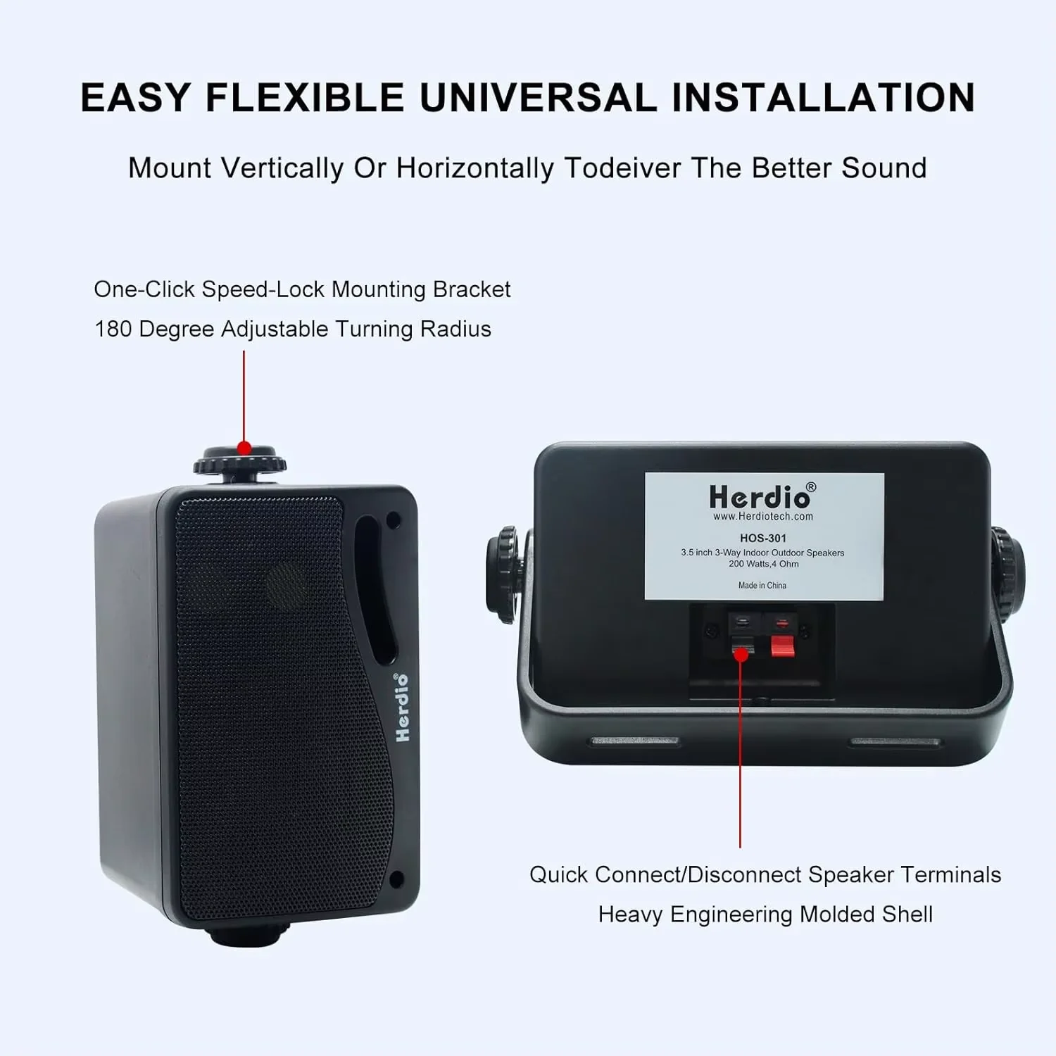 Herdio 3.5 ''200 واط السلبي في الهواء الطلق استخدا...