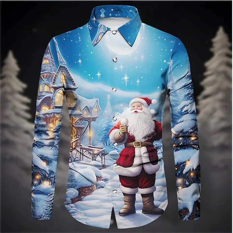 Stylish Men's Christmas 2024 New Designer Design Santa Claus Snowflake Hat Festive HD Pattern Soft Comfortable Happy New Year