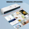 Laminator Machine 13 Inch, 4 Rollers Hot & Cold Thermal Laminator for A4/A5/A6/A7, Quick Warm-up, Fast Laminating 6