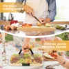 Charcuterie Board with Clear Lid Portable Charcuterie Box with Compartments Mutifunctional Cheese Board Box Practical House 4