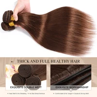 Extensions de Cheveux Humains Lisses Marron Chocolat avec Closure HD 4x4 et Frontal 13x4 – 100% Cheveux Remy Bruts 3