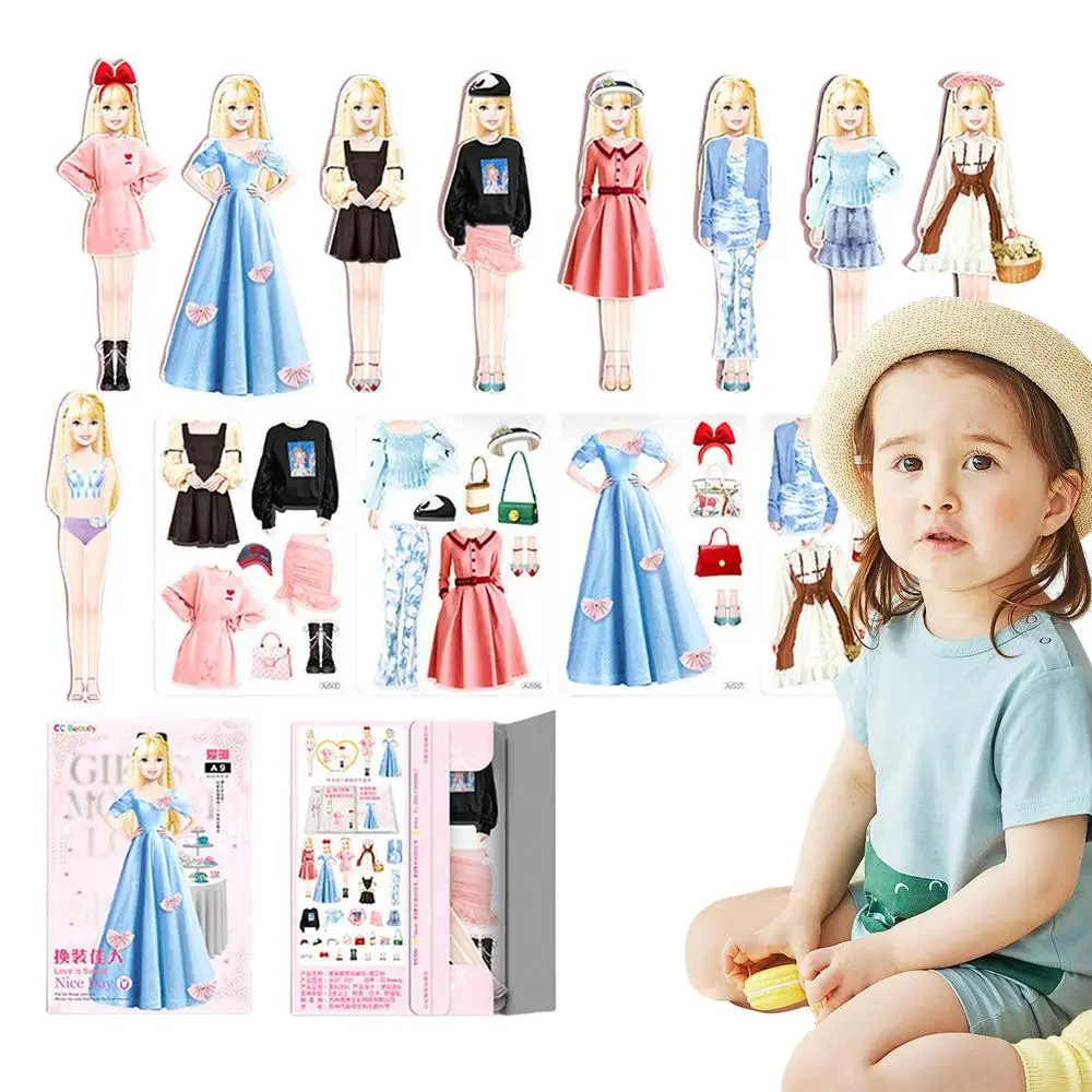 Magnetic Paper Dolls Creative Funny People Clothes Dress Up Dolls Child Pretend Play Toys Puzzles Game For Girls Kids Boys 19 Magnetic Paper Dolls Creative Funny People Clothes Dress Up Dolls Child Pretend Play Toys Puzzles Game For Girls Kids Boys