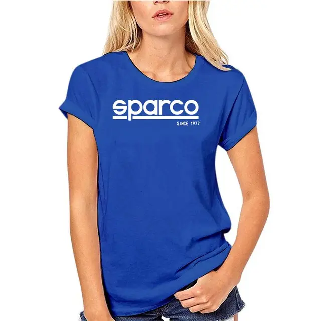 New Anti Pollution t shirt Sparco Corporate Charcoal t shirt Classic Printing Washable Breathable Reusable t shirt Skyblue
