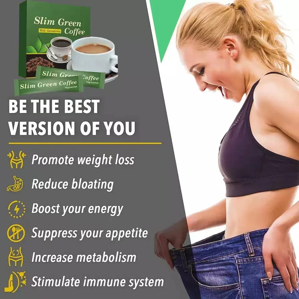 Slim Green Coffee Weight Loss Body Fat Burner Detoxification Control Appetite Diet Anti-Hunger L Carnitina Quemagrasas 18Pcs/Box weight loss pills