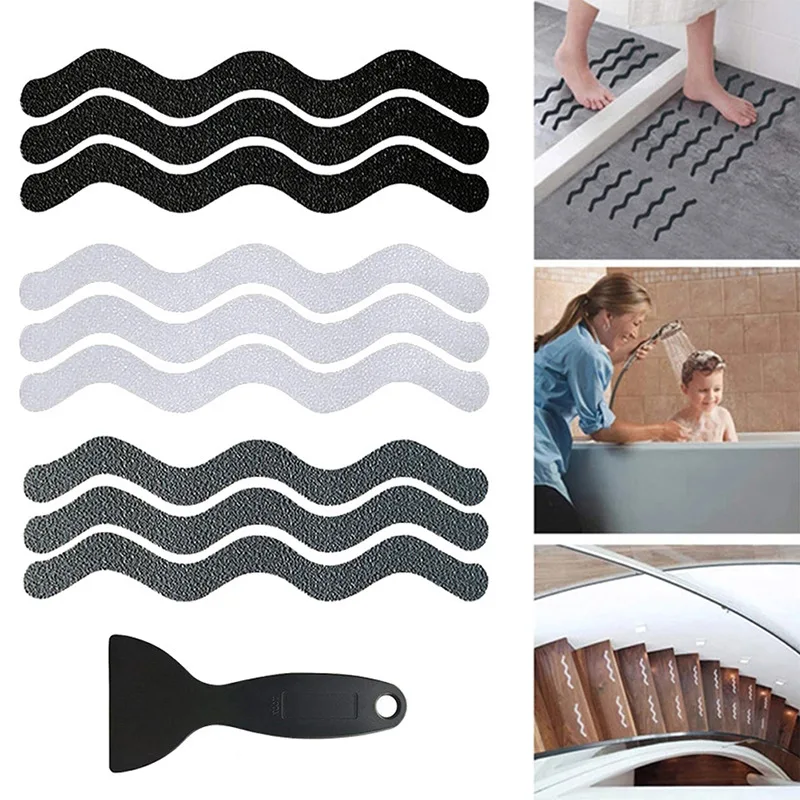 24 Pcs Non Slip Bathtub Stickers,Anti Slip Shower Stickers,Bathtub Non