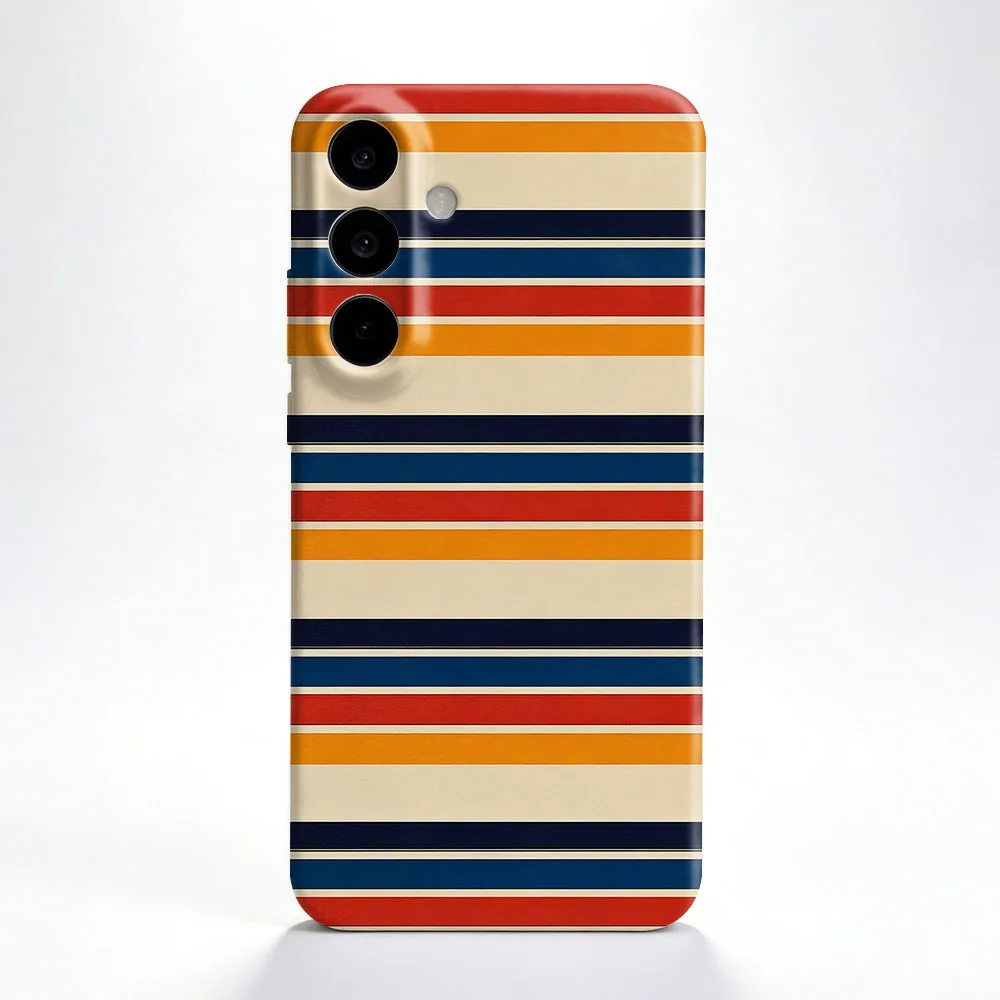 Vibrant Colorful Stripe Pattern Hard PC Phone Case