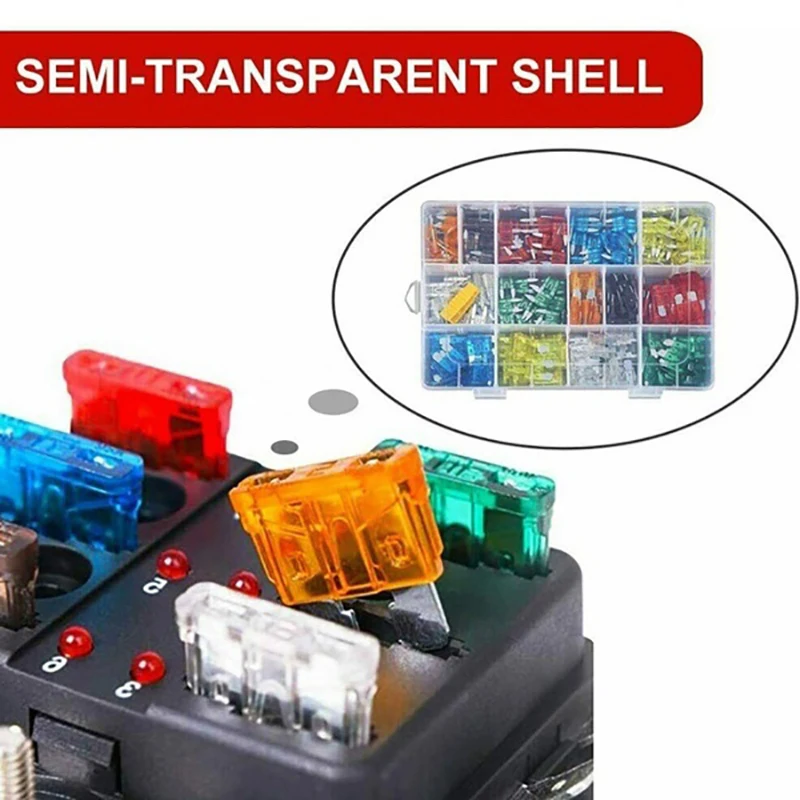 300/120/60 Pcs Truck Blade Car Fuse Kit The Fuse Insurance Insert Auto Accessorie car fuses kit