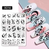 NICOLE DIARY Leaves Flower Nail Art Stamping Plates Drawing Template Geometric Stripe Line 3D Image Stencil Mold Printing Tools 4