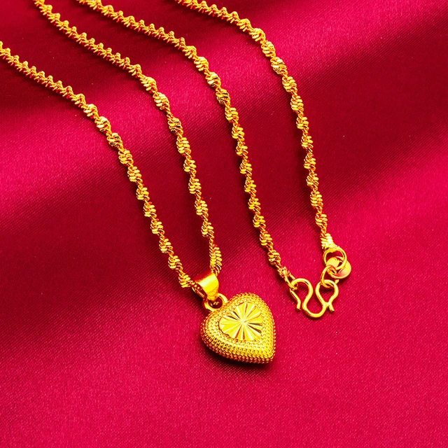 Buy Vshine Love Heart Dil Diamond studded Pendant Locket with Chain Gold  Plated Stylish Fancy Party Wear Latest Design Valentine Collection Fashion  Jewellery for Women and Girls Online at Best Prices in