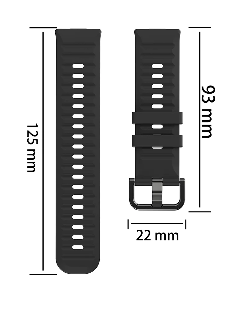 Premium Silicone Sport Strap - Breathable Bracelet Replacement