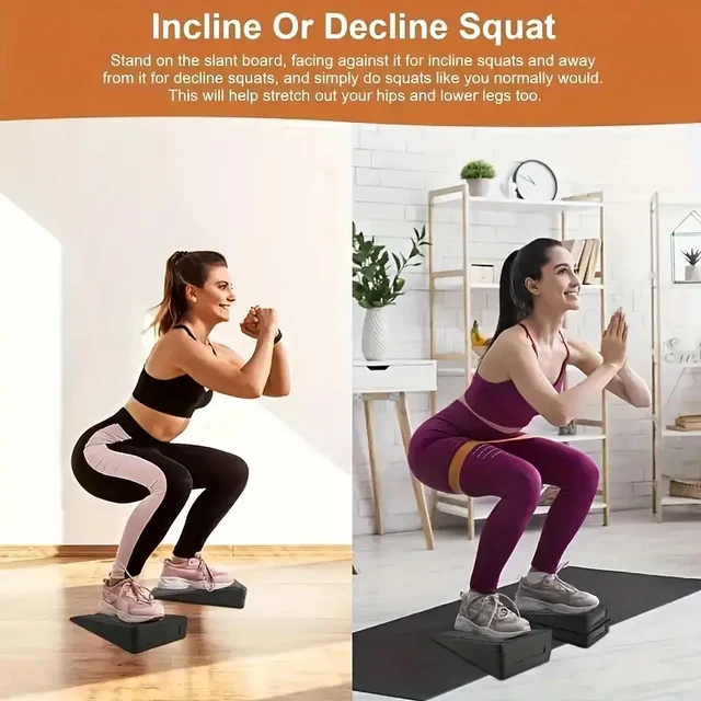 Yoga Insole Insert 3pcs Wedge Stretch Slant Boards Adjustable Bricks Squat Wedge Blocks For Exercise Gym Fitness Accessories 2