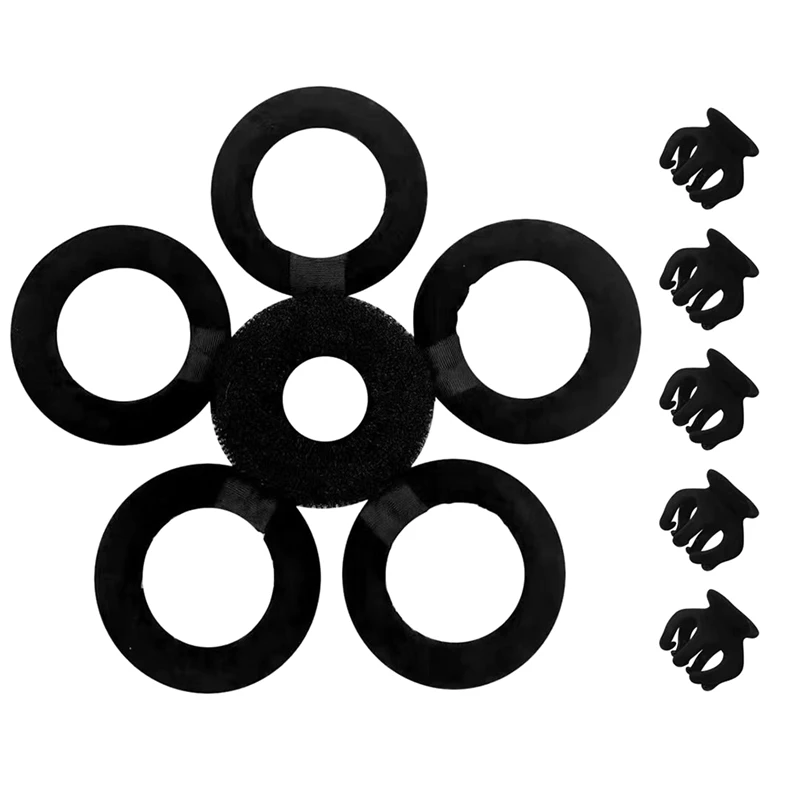 

Without Heat Curling Iron Winter Lazy Sleeping Ball Head Curling Iron Head Band Black Hair Divider For Woman Easy To Use