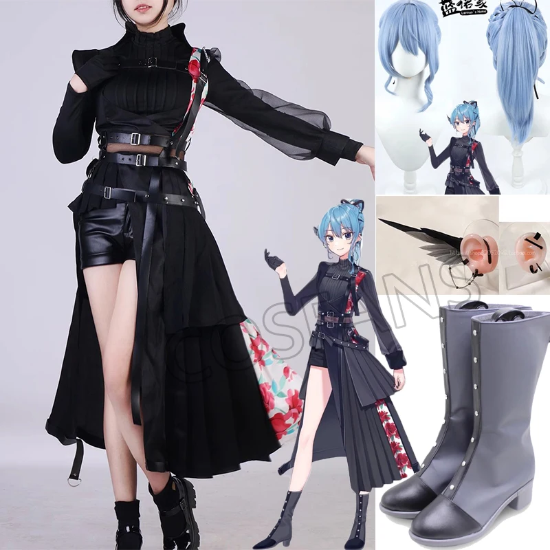 

Vtuber Hoshimati Suisei cosplay costume Hololive Hoshimati Suisei 2nd concert costume suisui wig Hololive Production suit