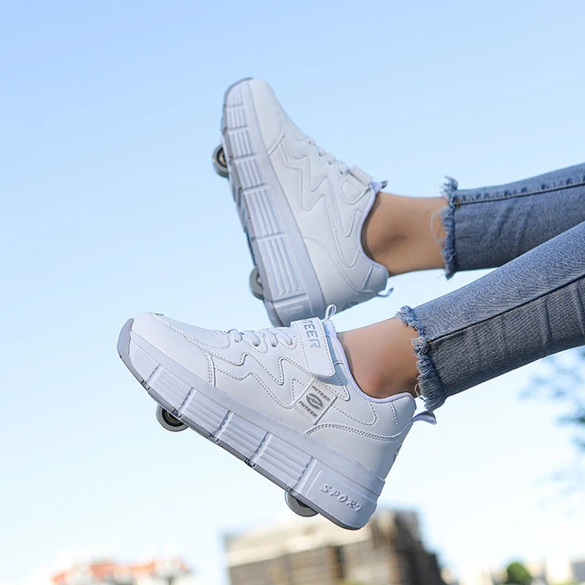 Wheel Shoes Roller Skate Sneakers Youth Kid Children Shoes Outdoor