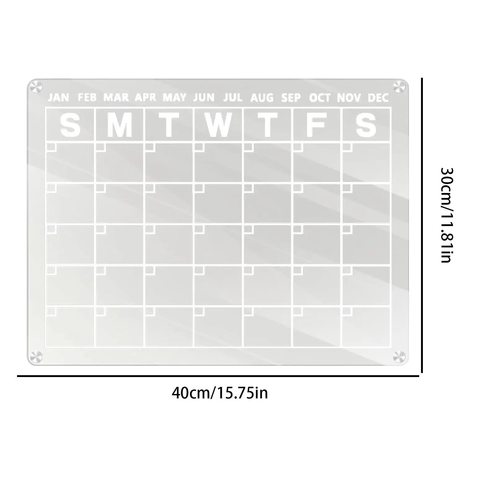 Clear Calendar For Fridge Fridge Calendar Clear Dry Erase Board Schedule Whiteboard With 6 Markers For Refrigerator Grocery List