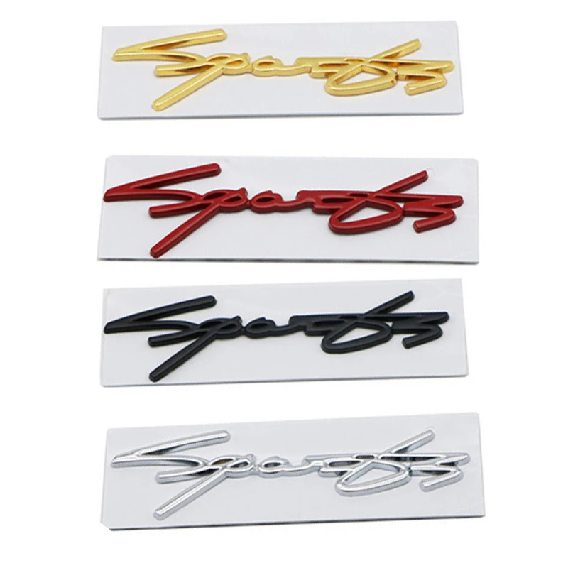 3D Metal Sport Sports Word Car Emblem Badge Sticker Racing Front Door