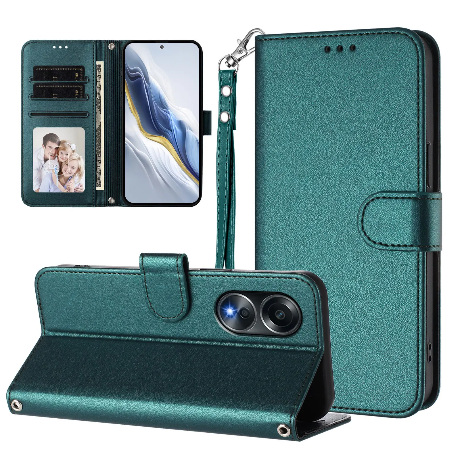 Deluxe Leather Phone Case with Card Slot and Flip Wallet Cover