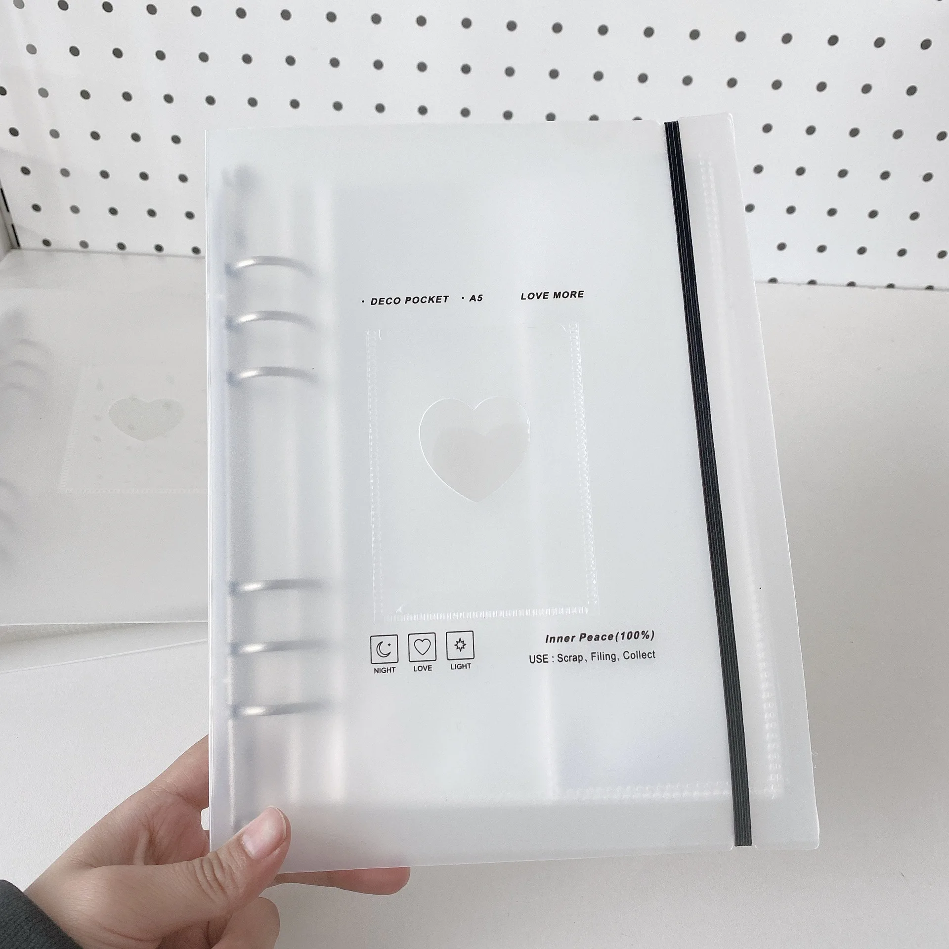 A5 Binder Photocards Collect Book Postcard Holder 10PCS Sleeves Journal Agenda Planner School Stationery