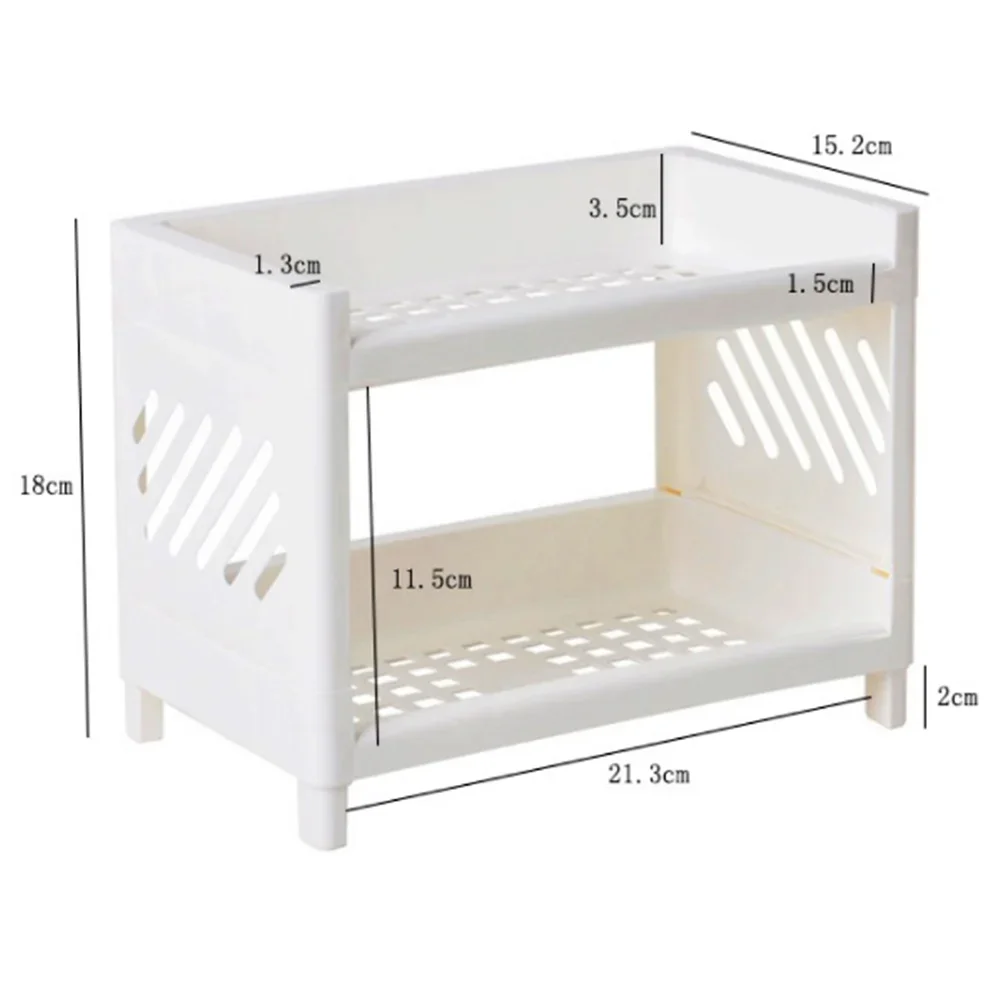 

Stationary School Rack Double-layer Shelf Holder Sundries Office Organizer Supplies Pen Container Stand Storage Cosmetic Desk