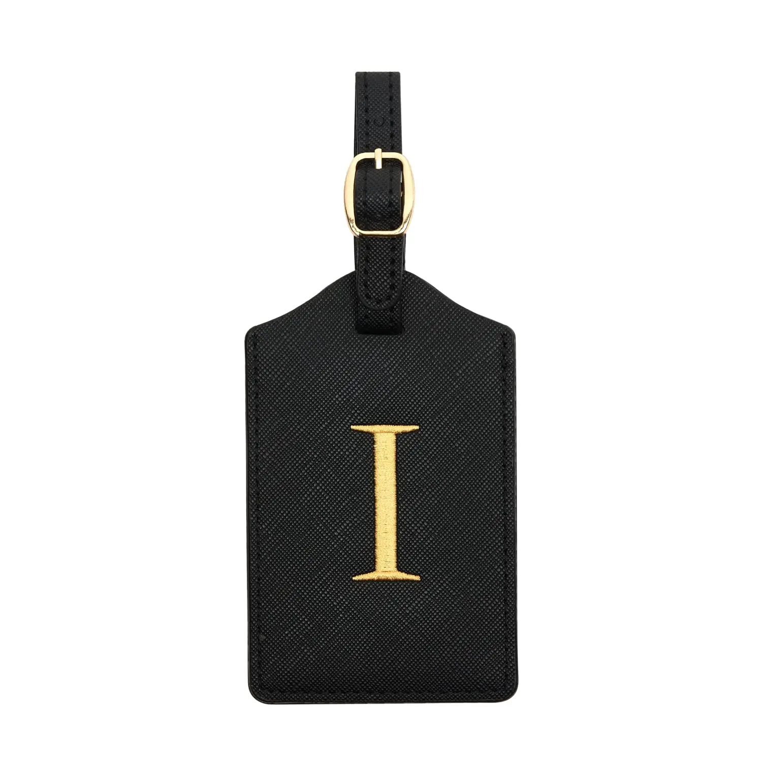 Enhanced PU Leather Luggage Tag with Privacy Cover & Name Card Slot