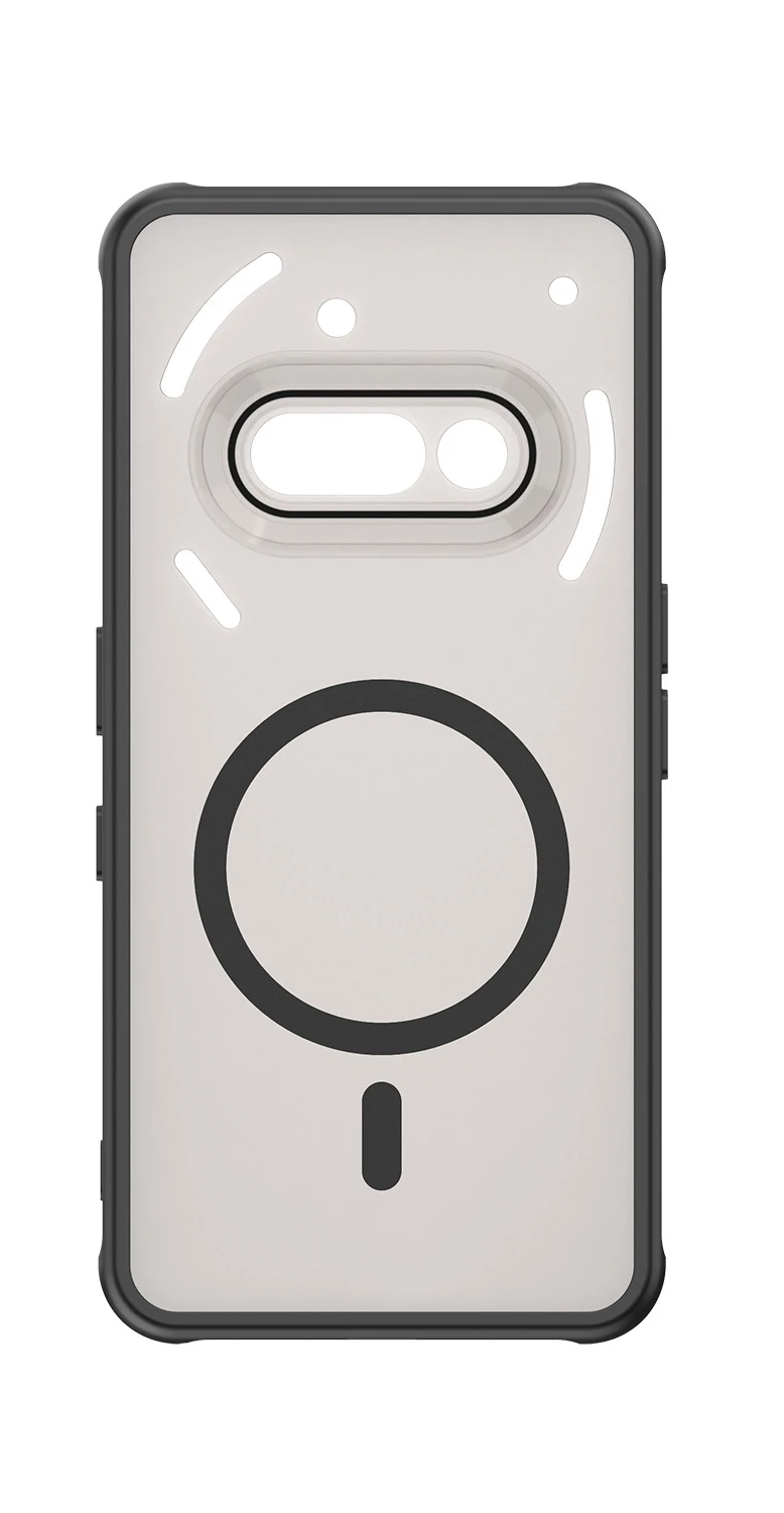 Matte Clear Shockproof Magnetic Wireless Charging Back Case