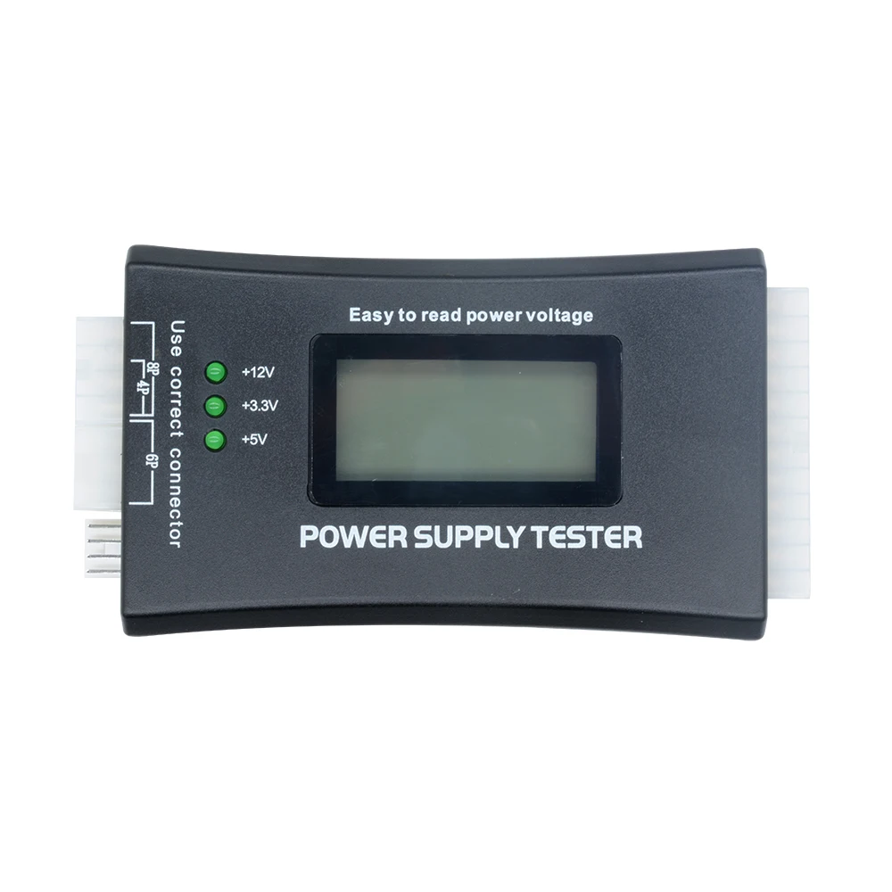 Digital LCD Display PC Computer 20/24 Pin LCD Power Supply Tester Check Atx Source Tester Power Measuring Diagnostic Tester Tool 6