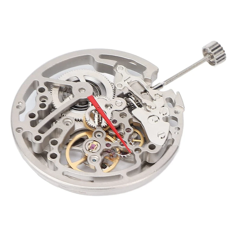 

Automatic Hollow Watch Movement DIY Automatic Hollow Watch Movement With Plastic Storage Box Forold Part Replacement