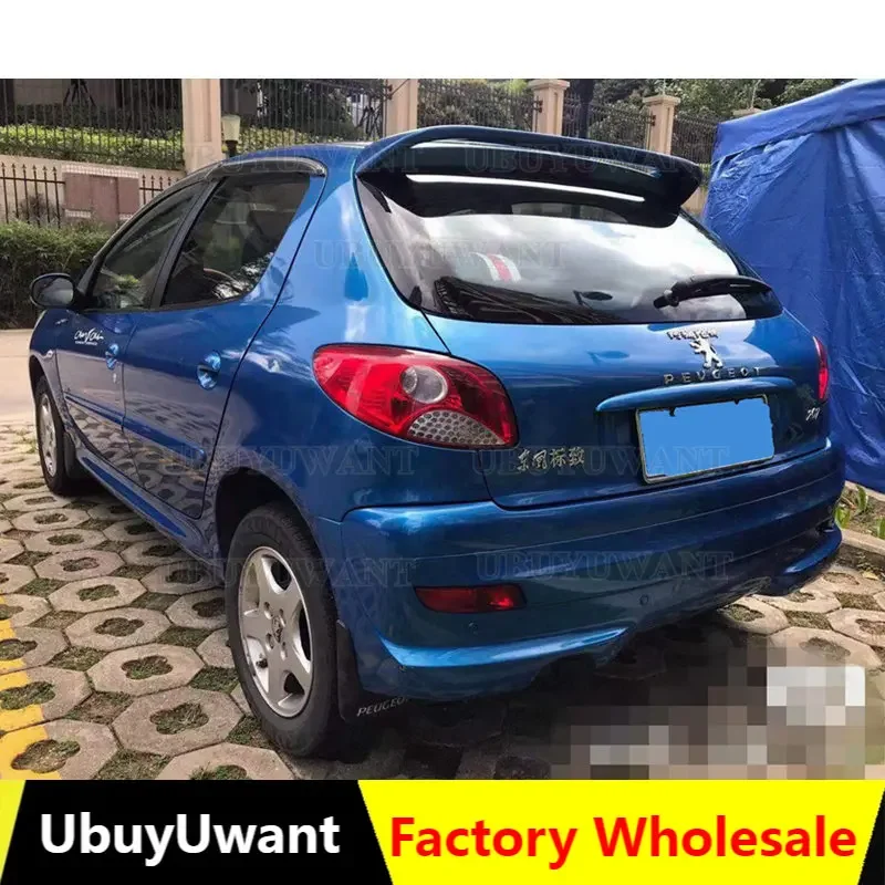 Per Peugeot 207 Spoiler 2006-2013 Peugeot 207 Spoiler Di Alta Qualità Abs Materiale Plastico Auto Ala Posteriore Colore Spoiler Posteriore